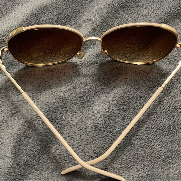 Gold and Cream Sunglasses - Picture 4 of 7
